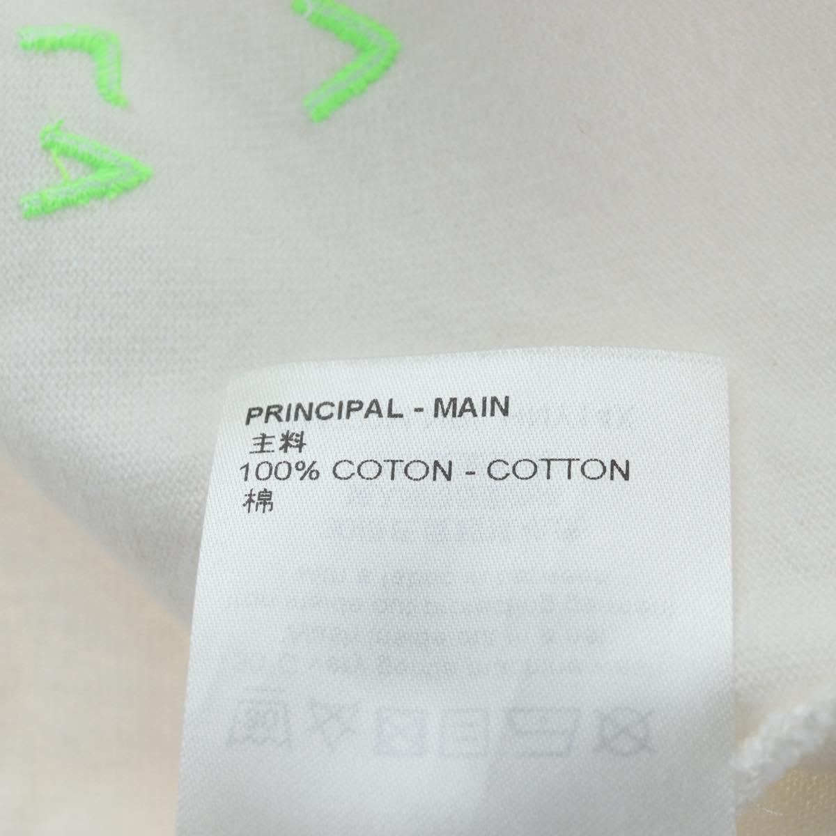 LOUIS VUITTON TShirt LV Spread Embroidery Shirt Cotton White LV Auth 202735M