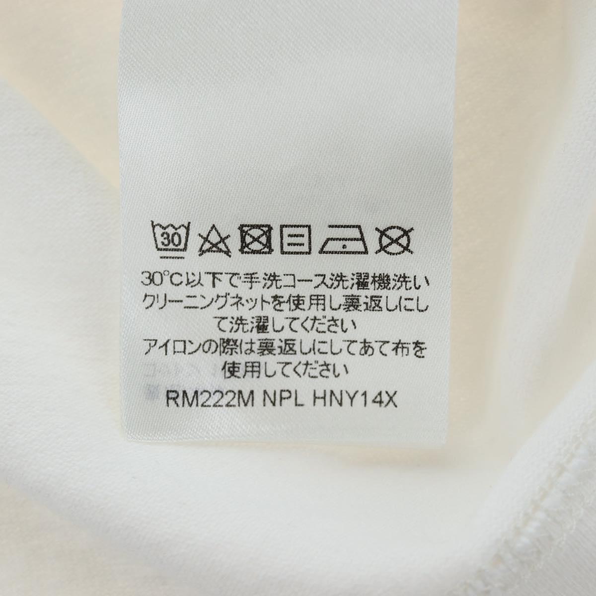 LOUIS VUITTON TShirt LV Spread Embroidery Shirt Cotton White LV Auth 202735M