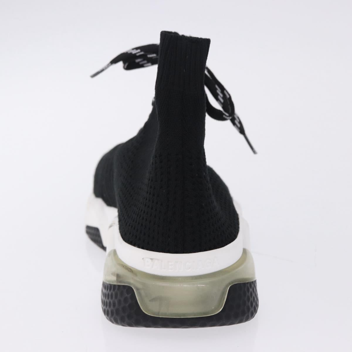 BALENCIAGA Sneakers Speed Trainer Shoes Canvas Black Auth 202736M