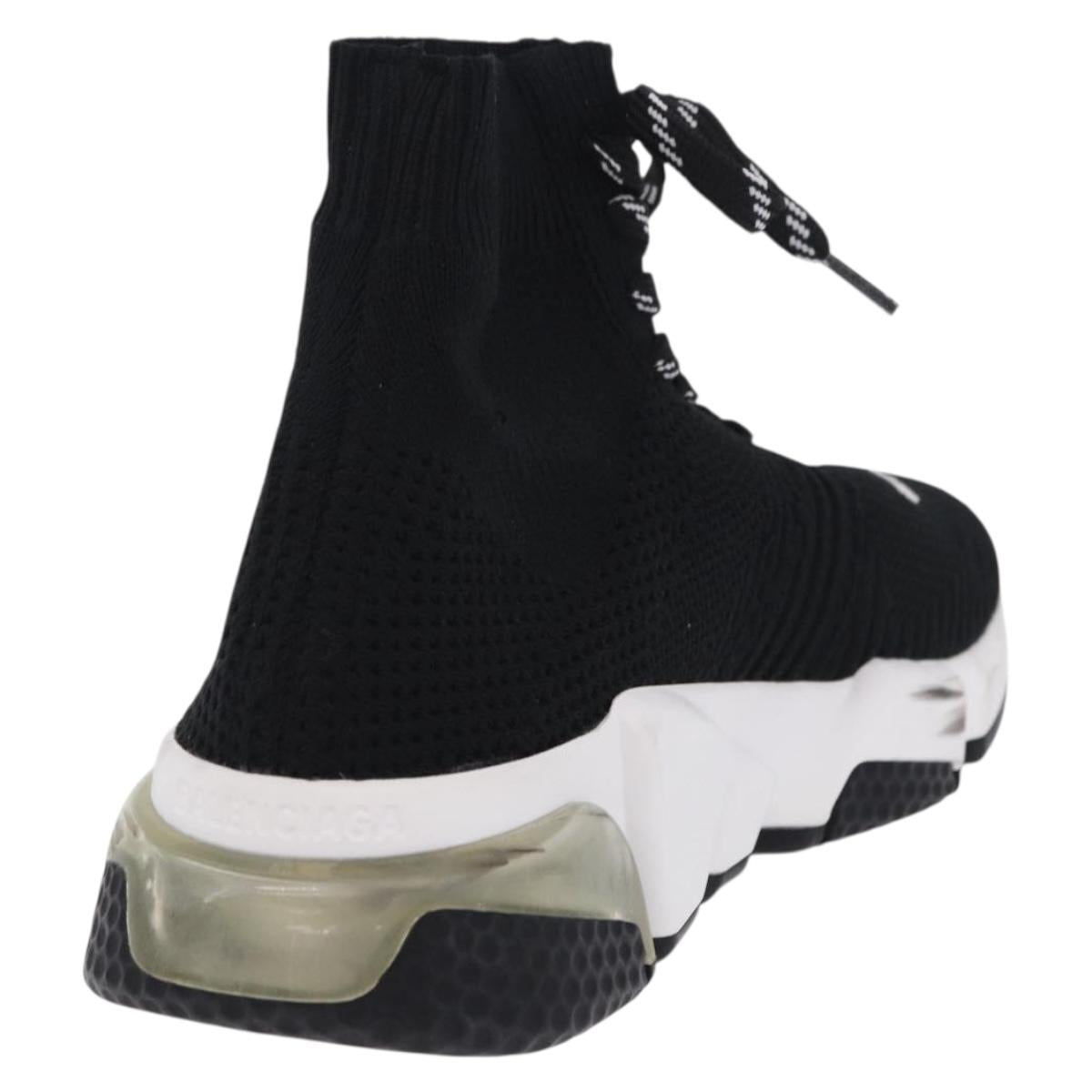BALENCIAGA Sneakers Speed Trainer Shoes Canvas Black Auth 202736M