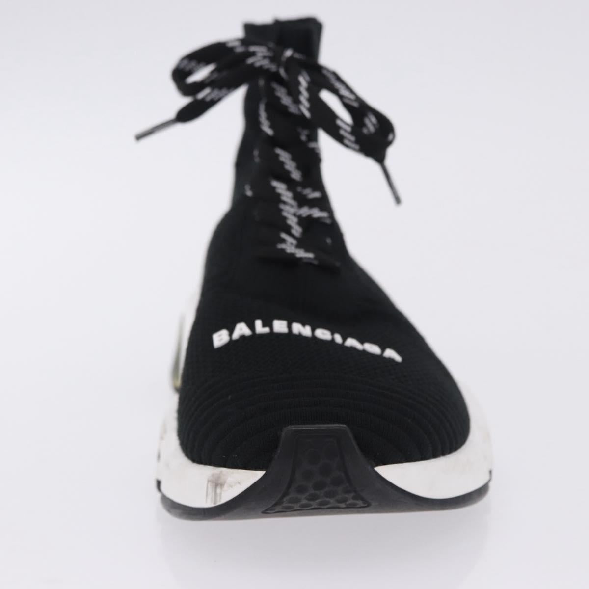 BALENCIAGA Sneakers Speed Trainer Shoes Canvas Black Auth 202736M