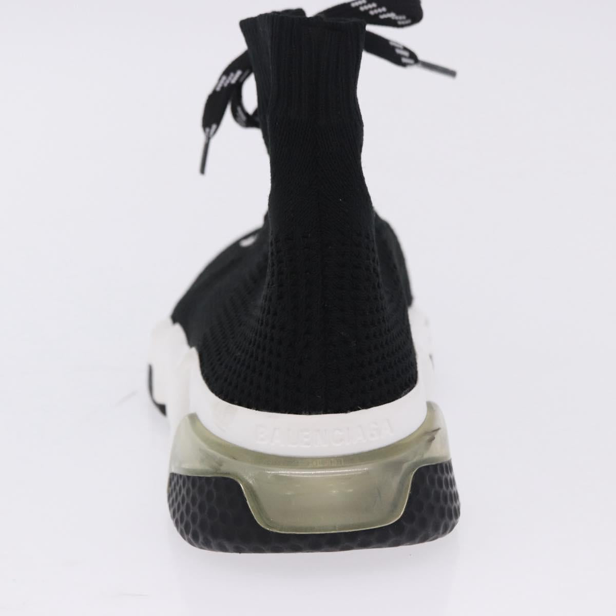 BALENCIAGA Sneakers Speed Trainer Shoes Canvas Black Auth 202736M