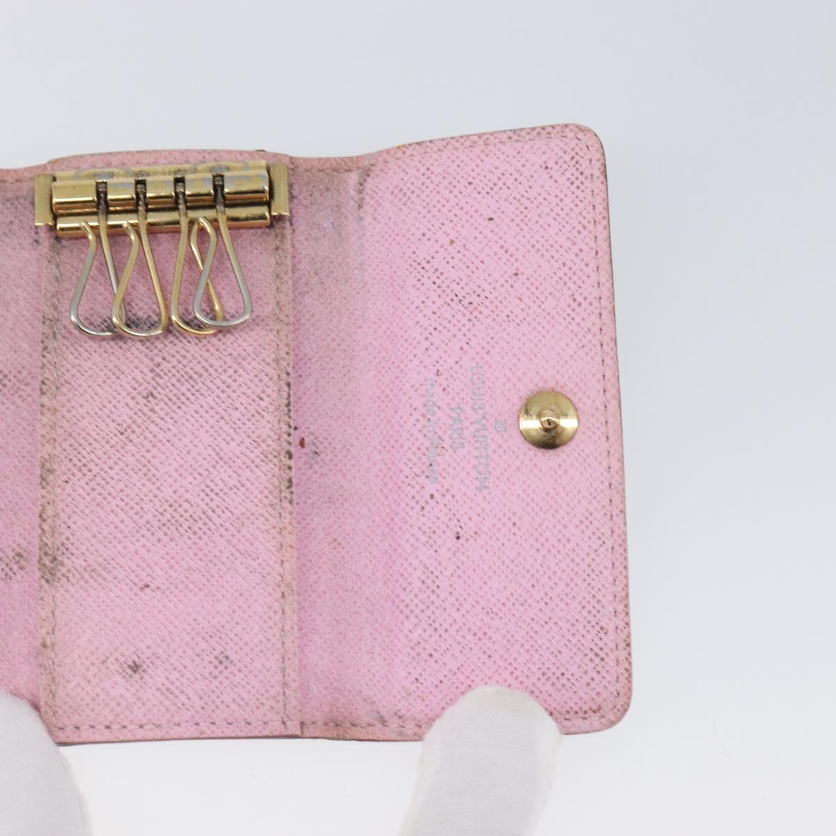 LOUIS VUITTON Monogram Multicolor Multicles 4 Key Case White M93731 Auth 202746
