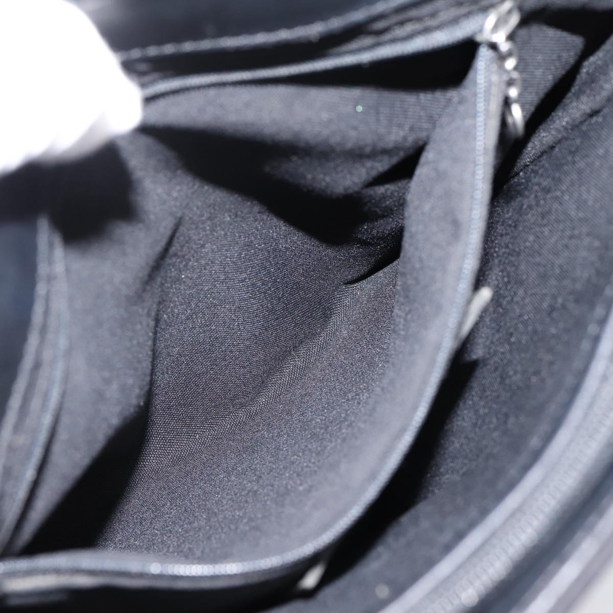 Coach Tote Bag Nylon Black Silver Auth 202757A