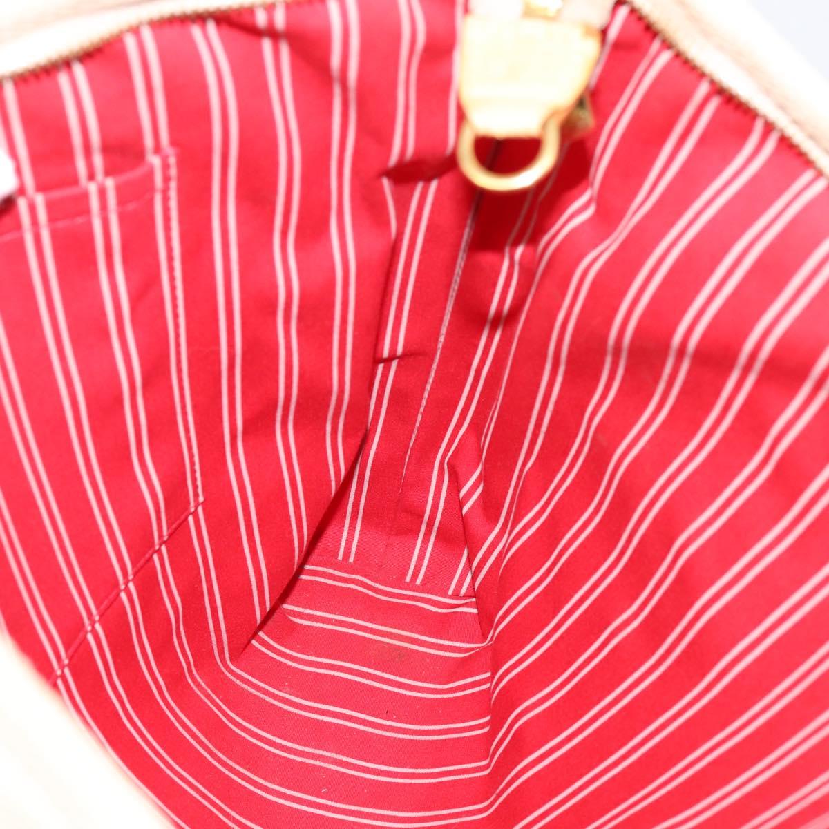 LOUIS VUITTON Antigua Cabas MM Tote Bag Beige Red M40035 LV Auth 202767