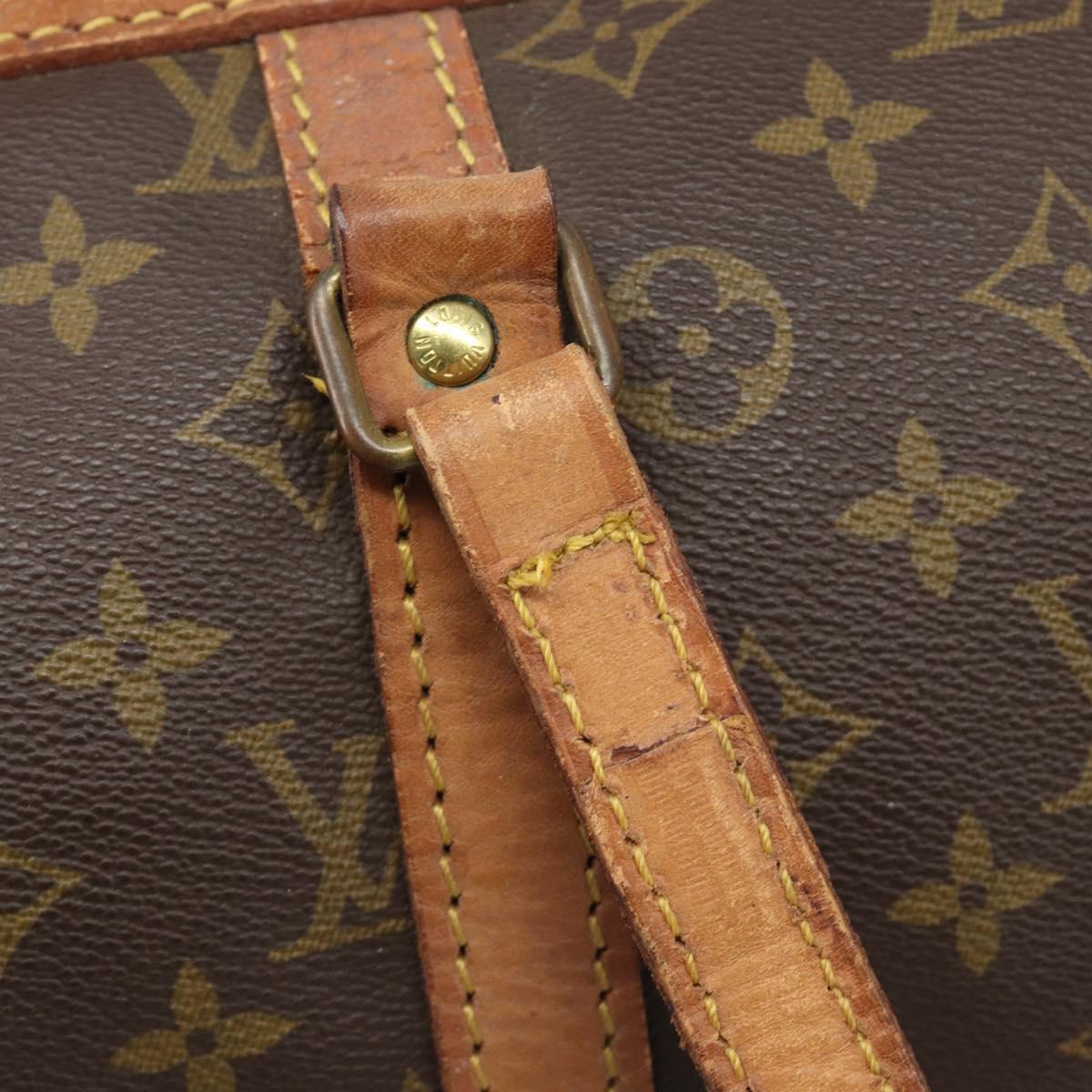LOUIS VUITTON Monogram Sac Souple 35 Boston Bag M41626 LV Auth 202770