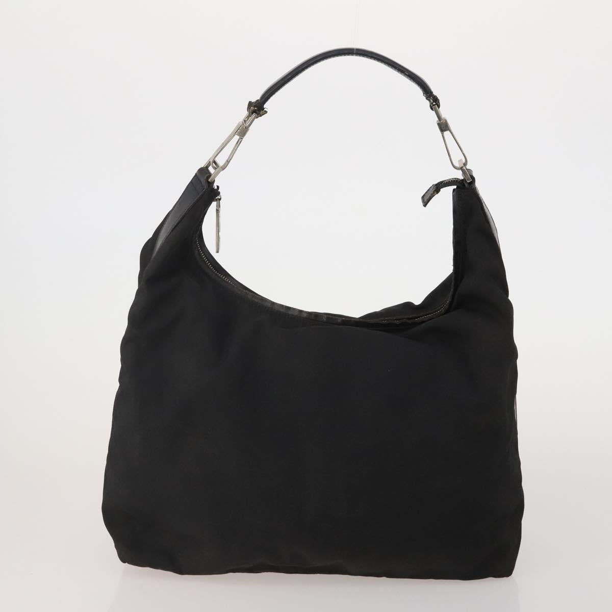 GUCCI GG Canvas Shoulder Bag Nylon 2 Set Beige Black Auth 202774