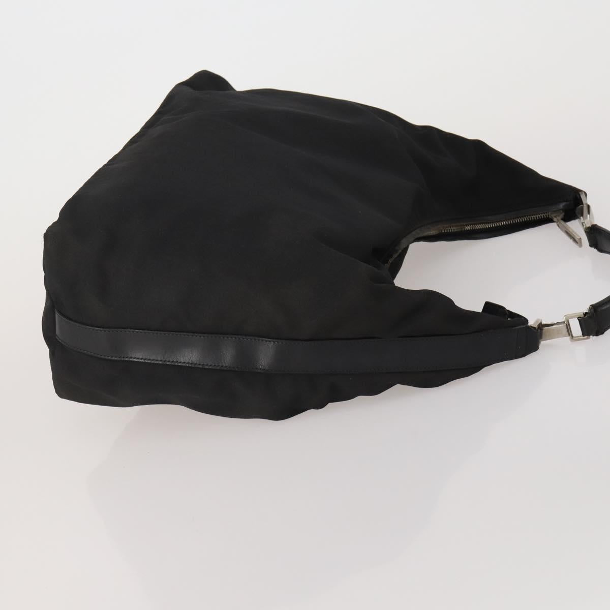 GUCCI GG Canvas Shoulder Bag Nylon 2 Set Beige Black Auth 202774