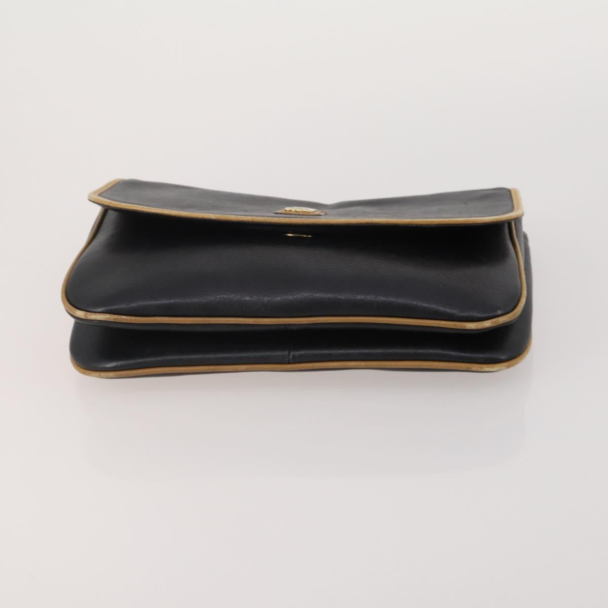CELINE Macadam Canvas Shoulder Bag PVC Leather 2 Set Brown Black Auth 202775