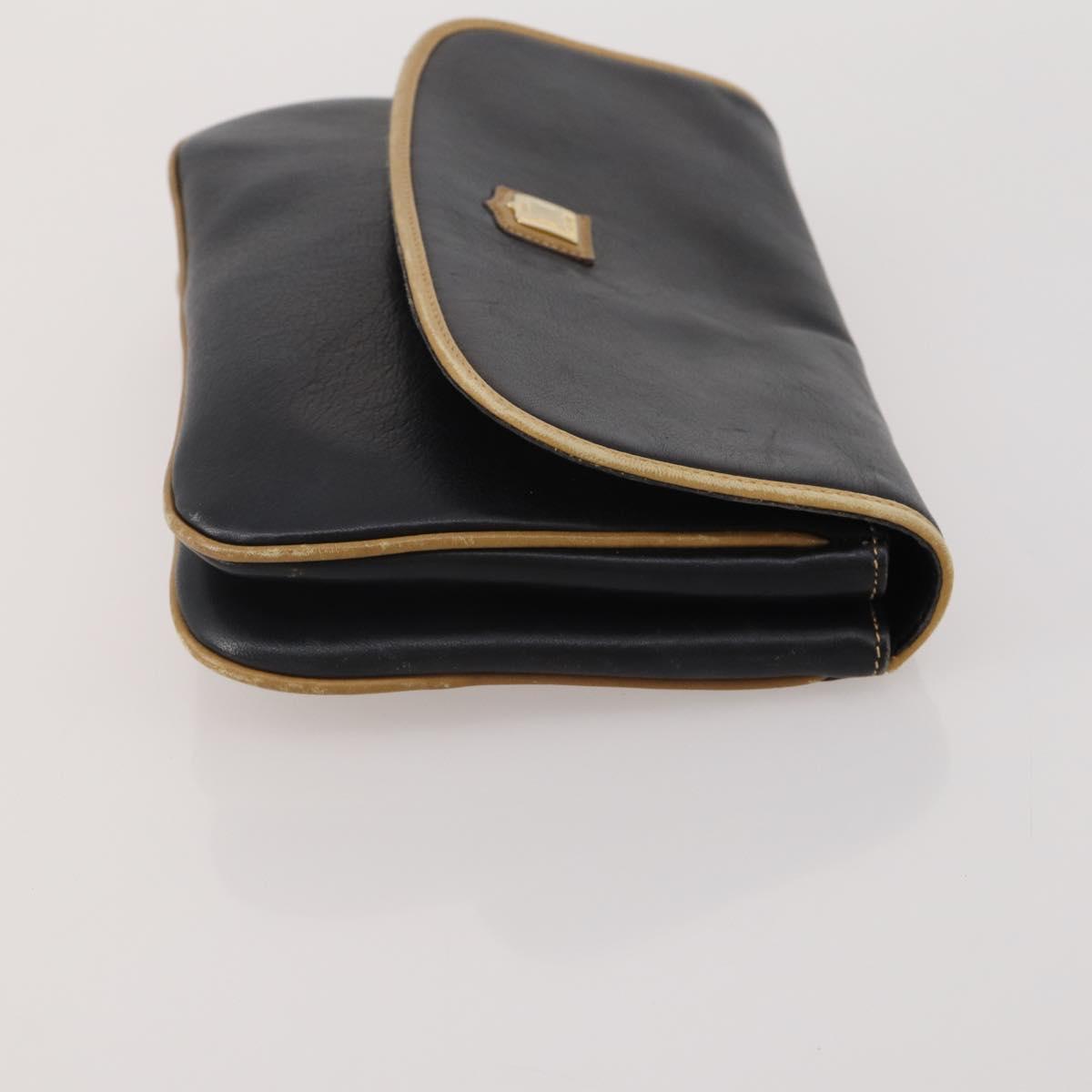 CELINE Macadam Canvas Shoulder Bag PVC Leather 2 Set Brown Black Auth 202775