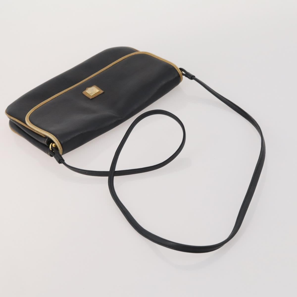 CELINE Macadam Canvas Shoulder Bag PVC Leather 2 Set Brown Black Auth 202775