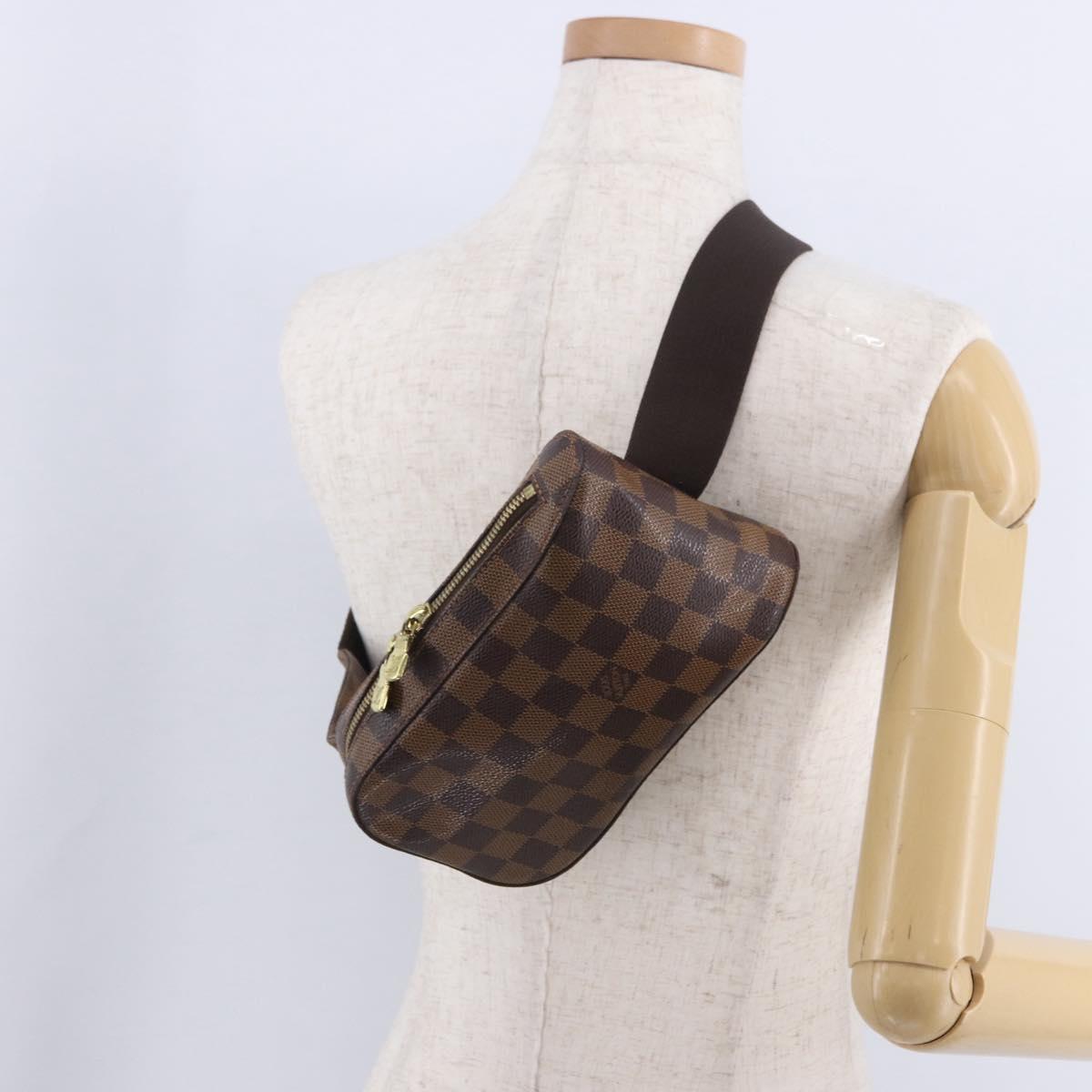 LOUIS VUITTON Damier Ebene Geronimos Shoulder Bag N51994 LV Auth 202802