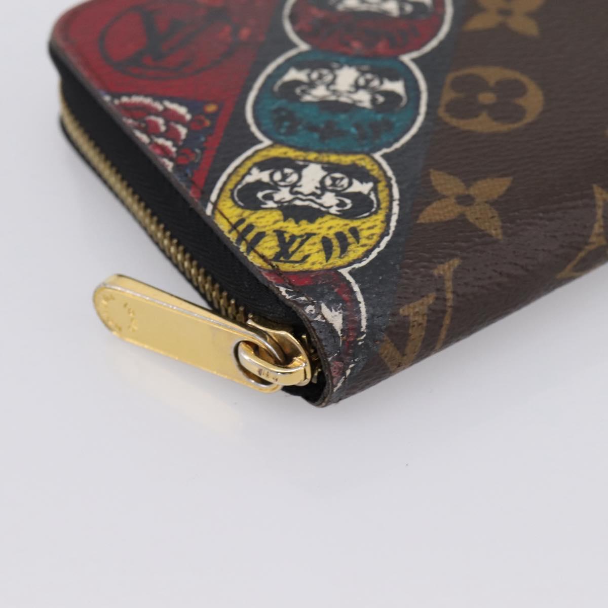 LOUIS VUITTON Monogram Yamamoto Kansai Zippy Wallet M67249 LV Auth 202803