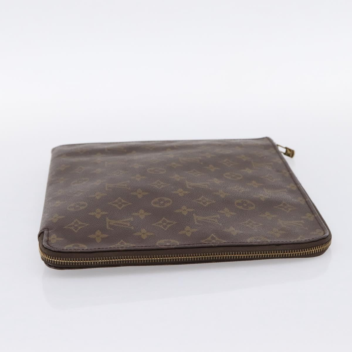 LOUIS VUITTON Monogram Posh Documents 33 Clutch Bag M53457 LV Auth 202804