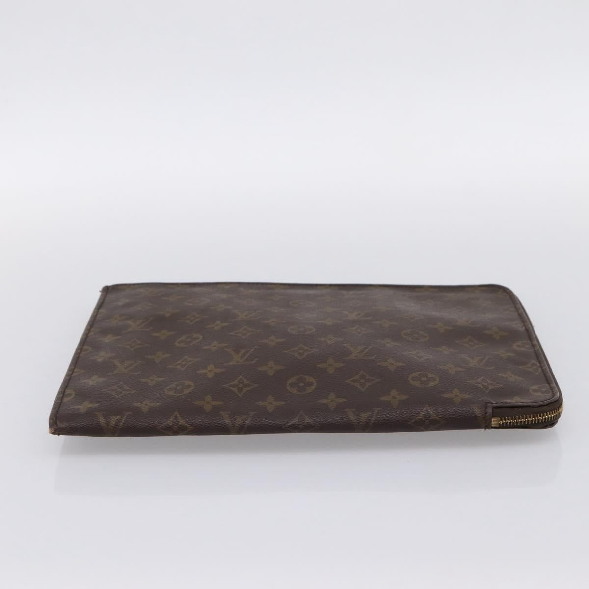 LOUIS VUITTON Monogram Posh Documents 33 Clutch Bag M53457 LV Auth 202804