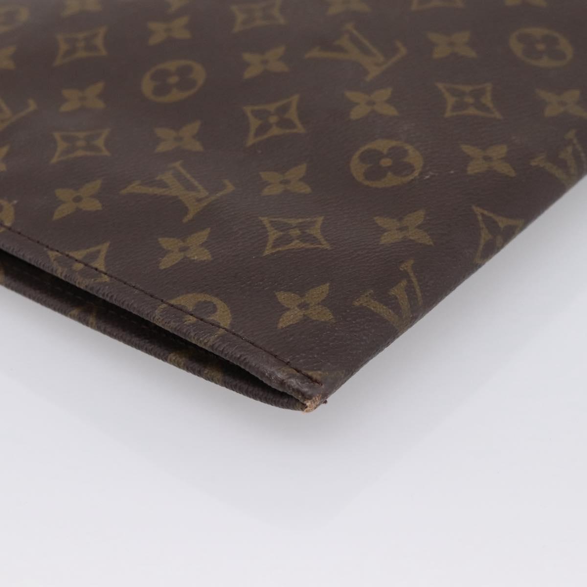 LOUIS VUITTON Monogram Posh Documents 33 Clutch Bag M53457 LV Auth 202804