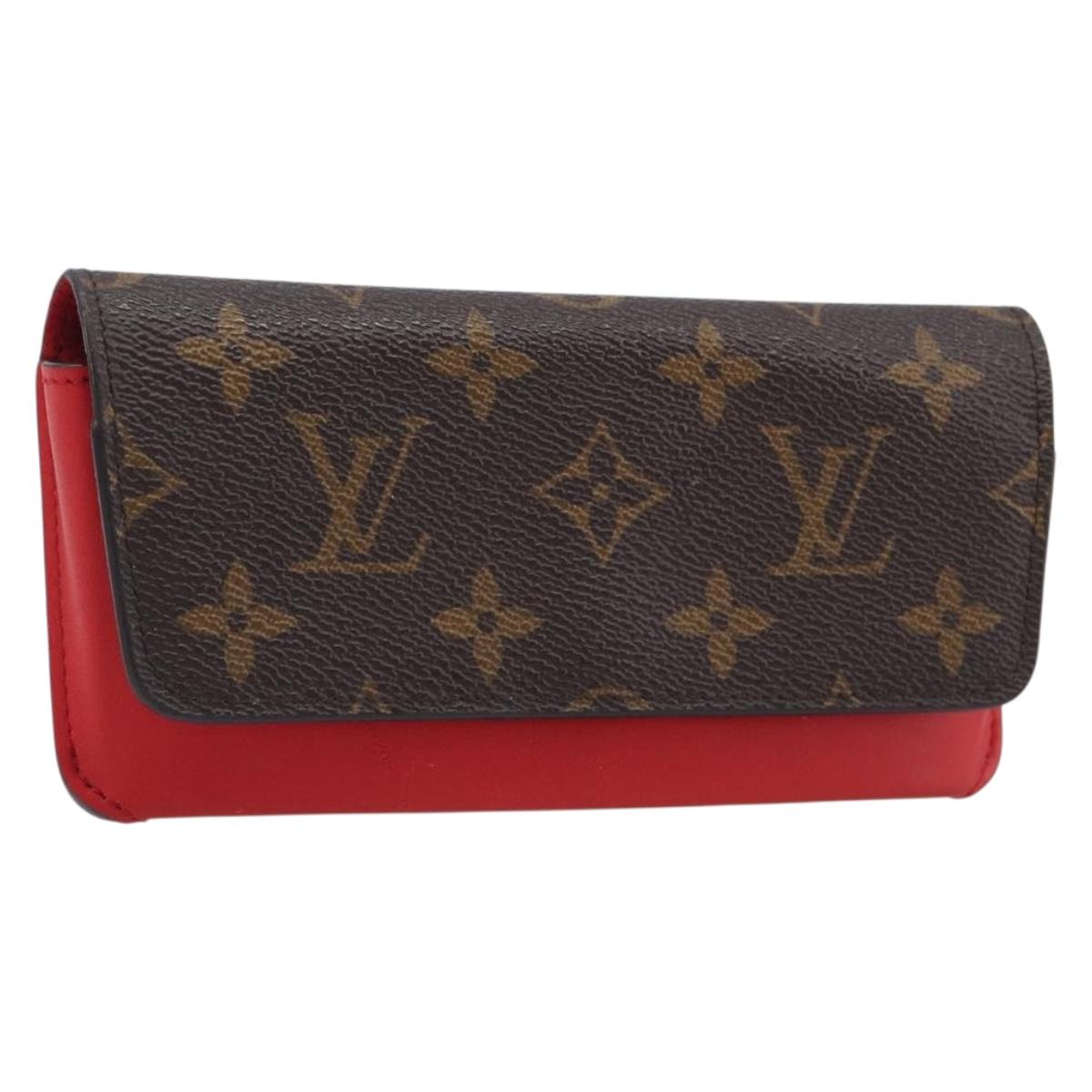 LOUIS VUITTON Monogram Etui Lunette Woody Glasses Case GI0372 LV Auth 202811