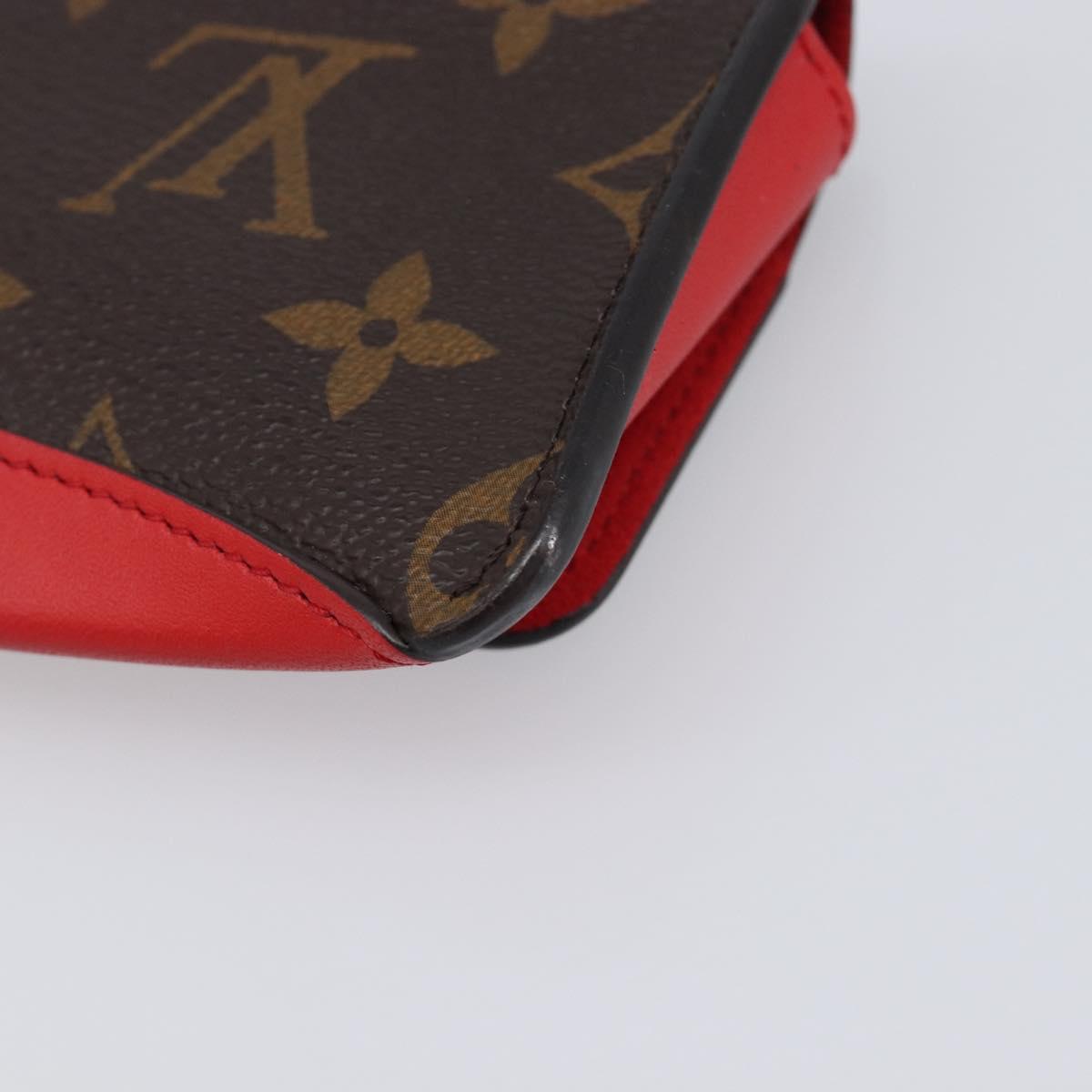 LOUIS VUITTON Monogram Etui Lunette Woody Glasses Case GI0372 LV Auth 202811