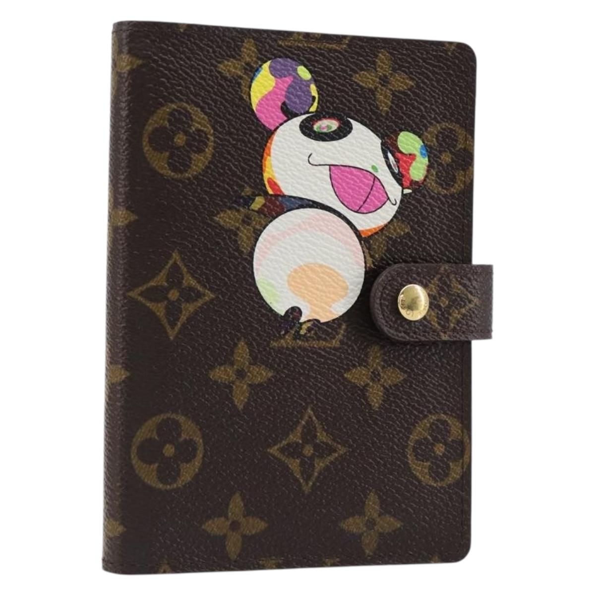 LOUIS VUITTON Monogram Panda Agenda PM Day Planner Cover R20011 LV Auth 202812V