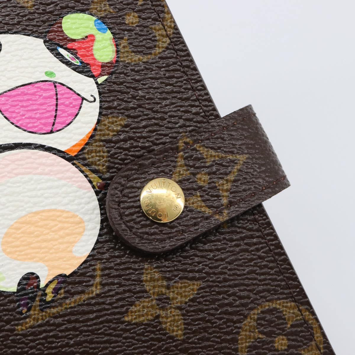 LOUIS VUITTON Monogram Panda Agenda PM Day Planner Cover R20011 LV Auth 202812V