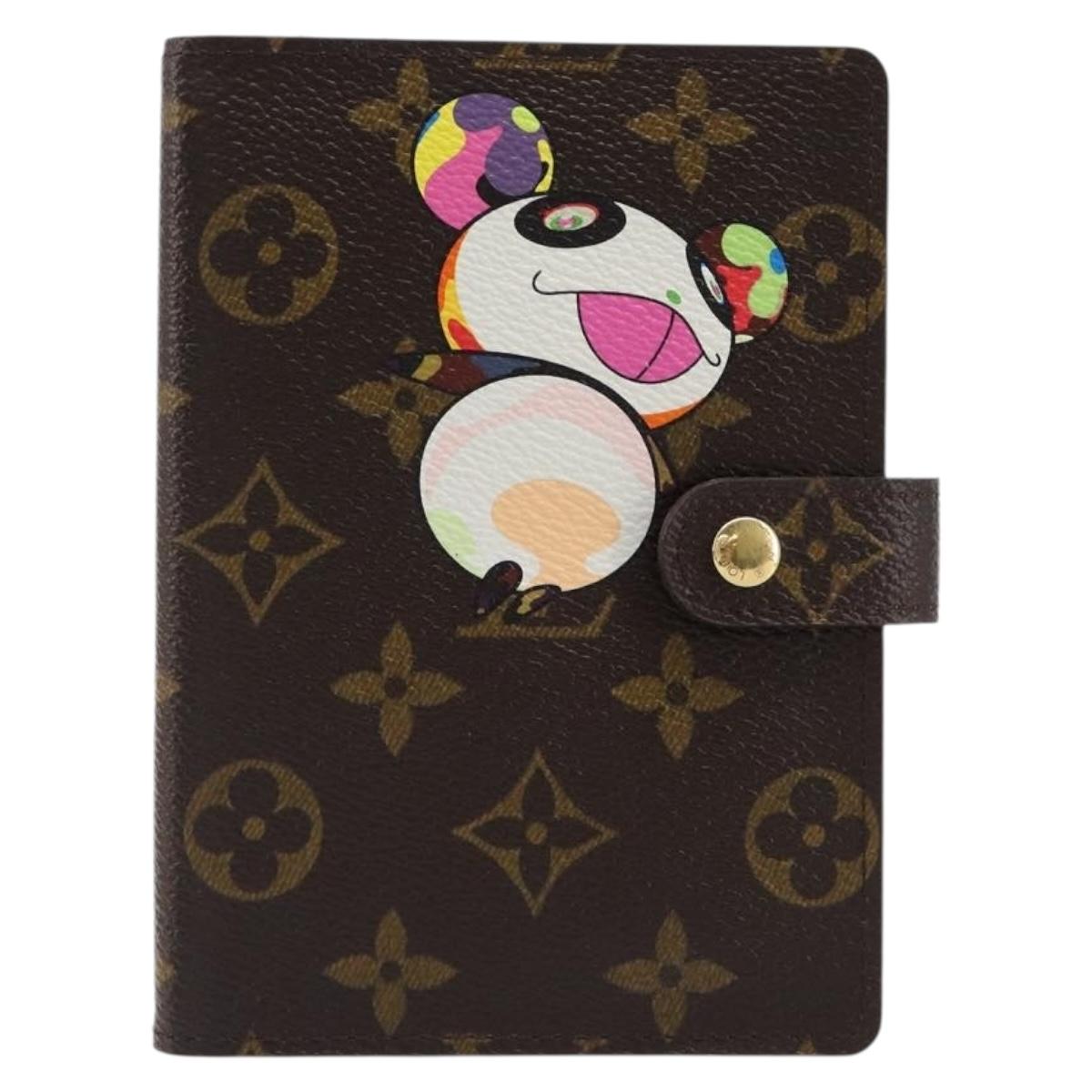 LOUIS VUITTON Monogram Panda Agenda PM Day Planner Cover R20011 LV Auth 202812V