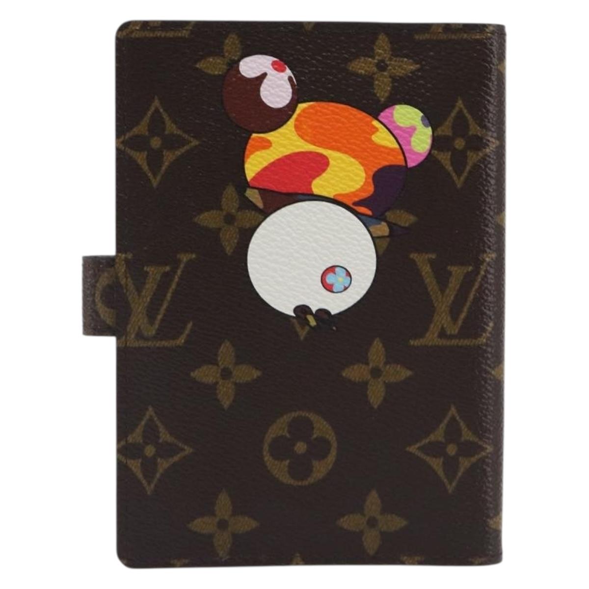 LOUIS VUITTON Monogram Panda Agenda PM Day Planner Cover R20011 LV Auth 202812V