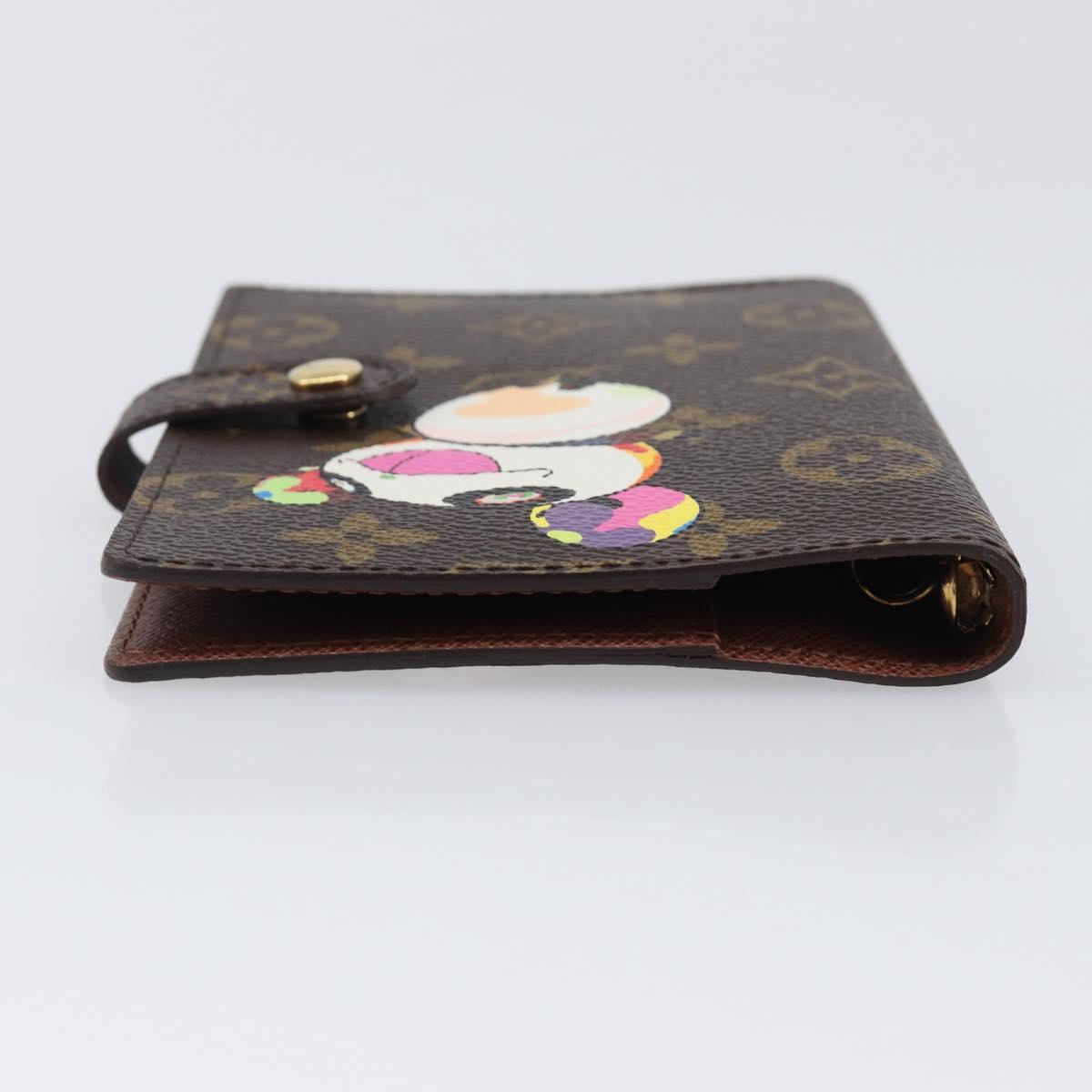 LOUIS VUITTON Monogram Panda Agenda PM Day Planner Cover R20011 LV Auth 202812V