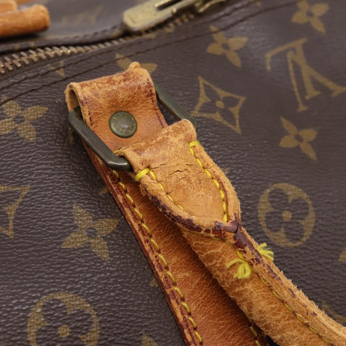 LOUIS VUITTON Monogram Keepall Bandouliere 60 Boston Bag M41412 LV Auth 202814