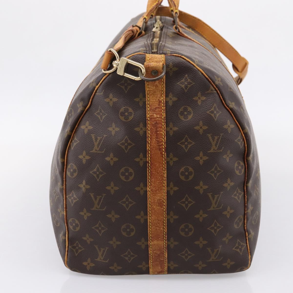 LOUIS VUITTON Monogram Keepall Bandouliere 60 Boston Bag M41412 LV Auth 202814