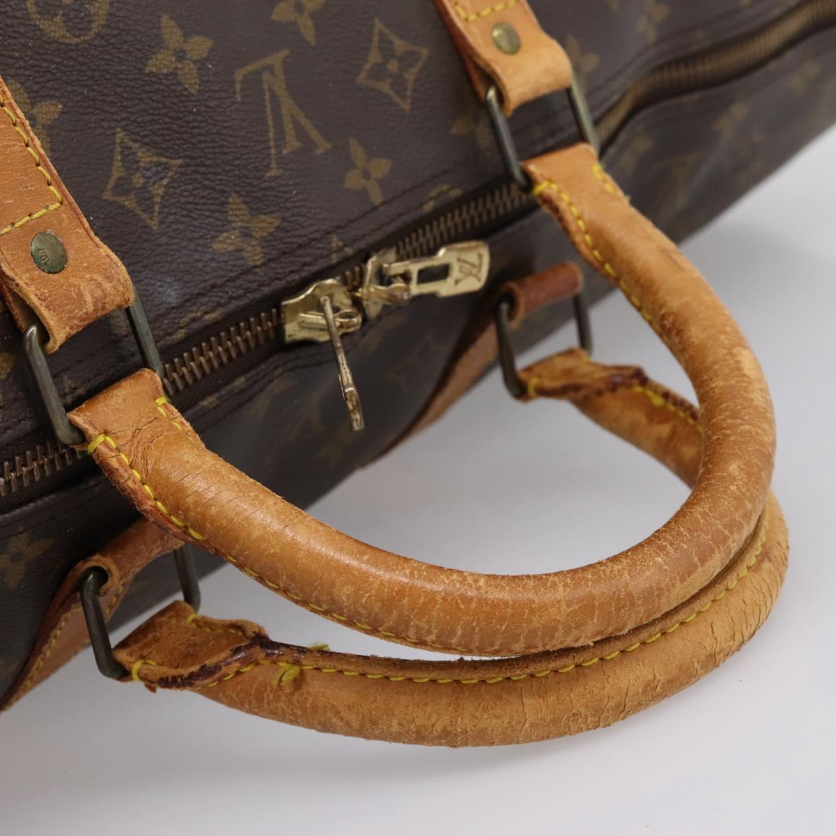 LOUIS VUITTON Monogram Keepall Bandouliere 60 Boston Bag M41412 LV Auth 202814