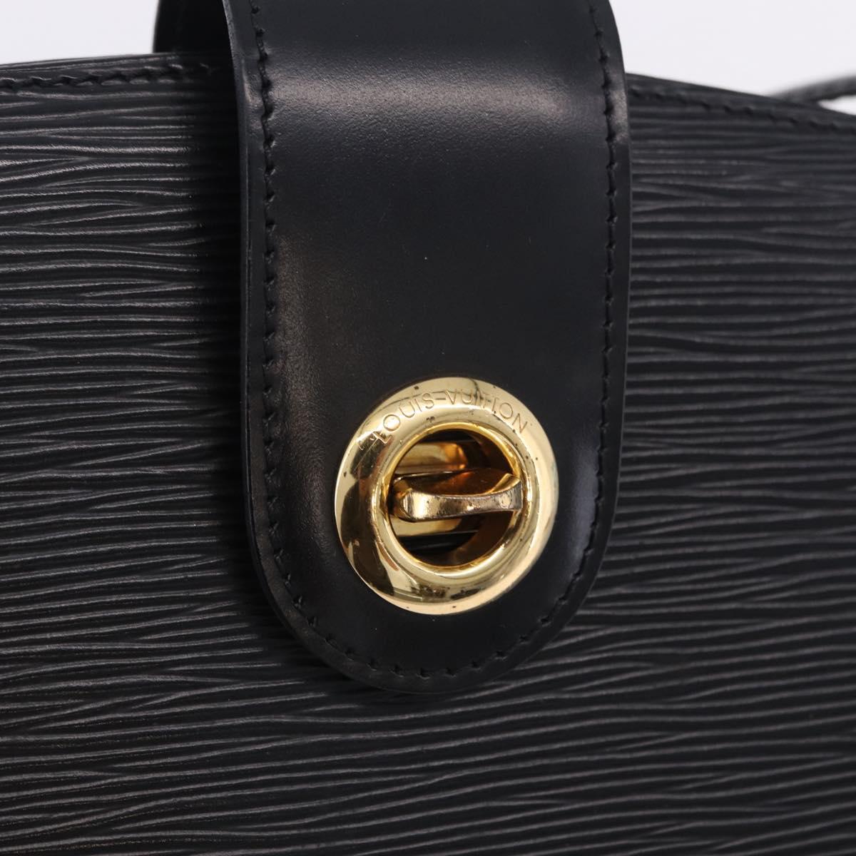 LOUIS VUITTON Epi Capuchin Shoulder Bag Black M52342 LV Auth 202821