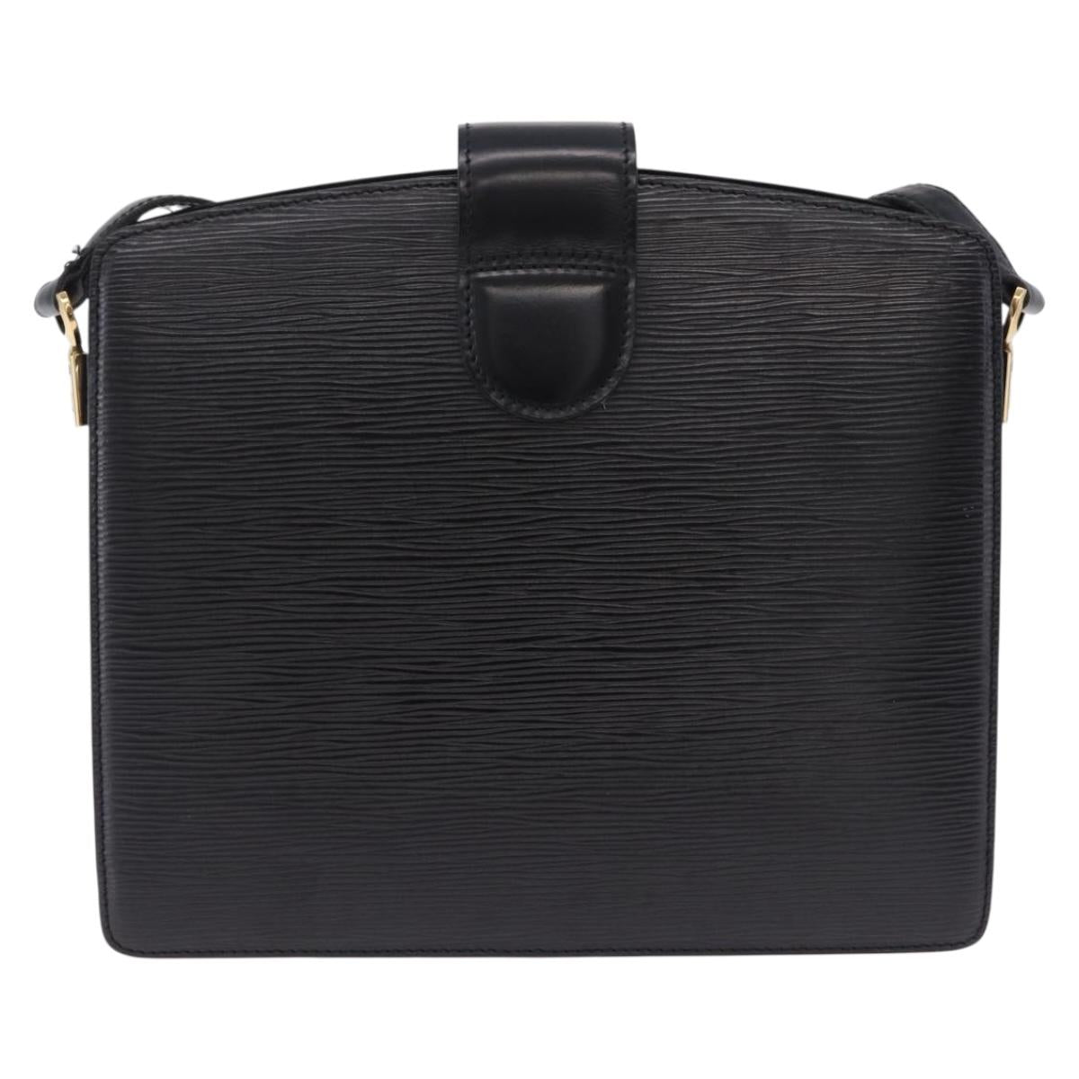 LOUIS VUITTON Epi Capuchin Shoulder Bag Black M52342 LV Auth 202821