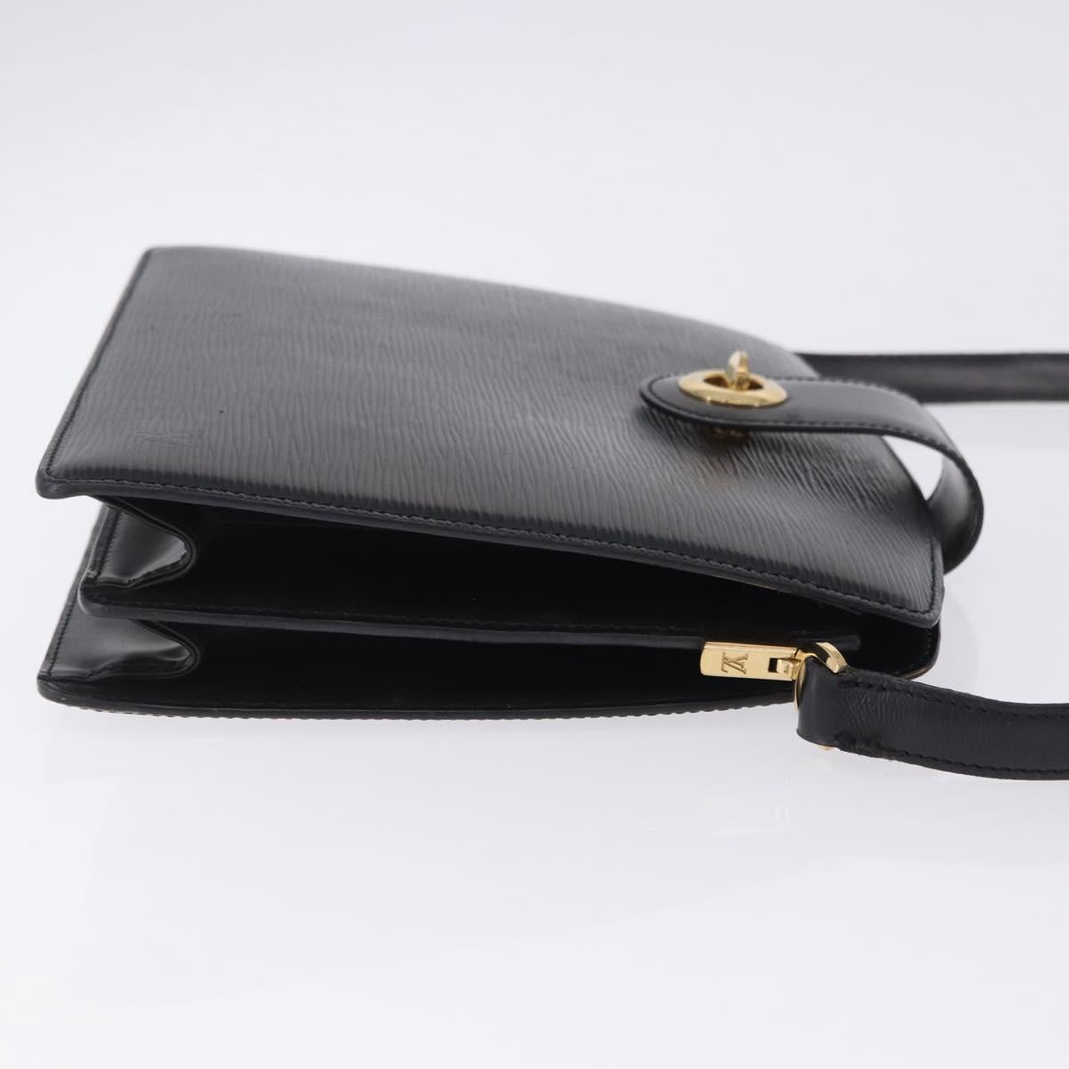 LOUIS VUITTON Epi Capuchin Shoulder Bag Black M52342 LV Auth 202821