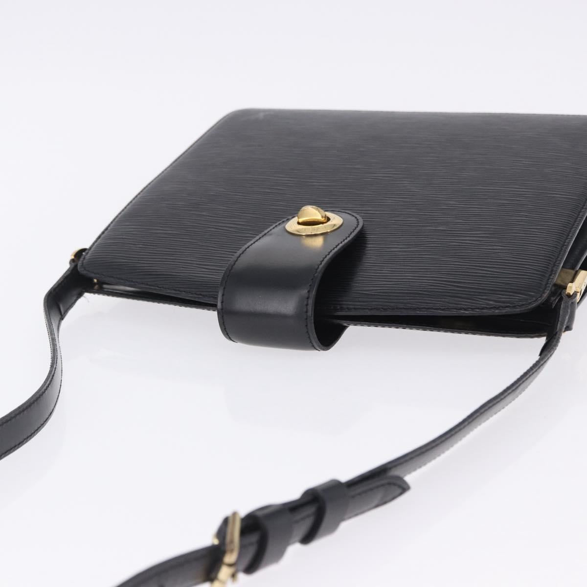 LOUIS VUITTON Epi Capuchin Shoulder Bag Black M52342 LV Auth 202821