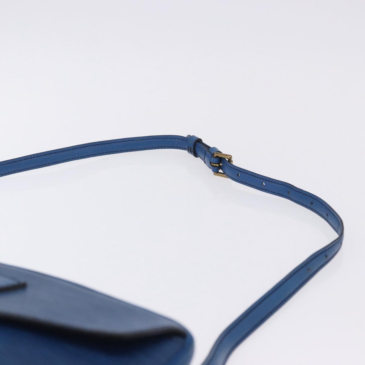 LOUIS VUITTON Epi Jeune Fille MM Shoulder Bag Blue M52155 LV Auth 202822