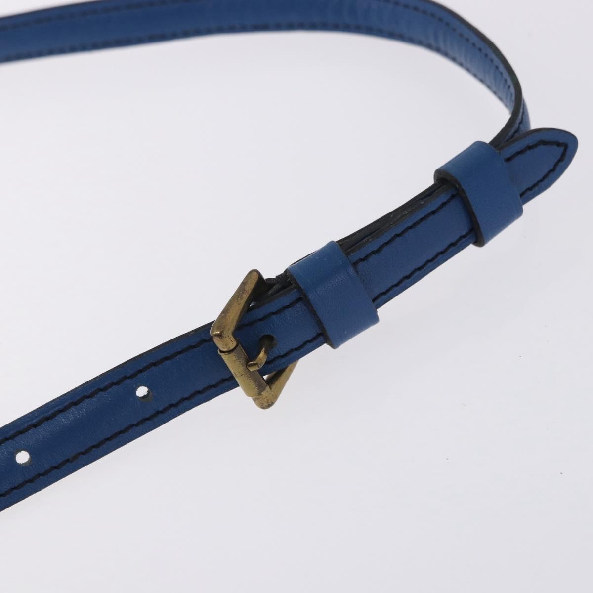 LOUIS VUITTON Epi Jeune Fille MM Shoulder Bag Blue M52155 LV Auth 202822