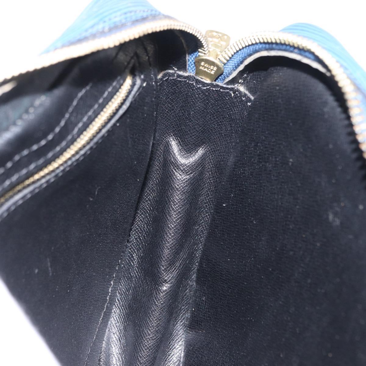 LOUIS VUITTON Epi Jeune Fille MM Shoulder Bag Blue M52155 LV Auth 202822