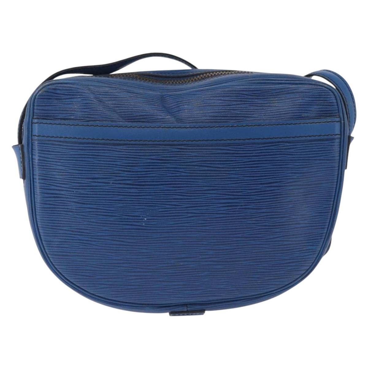 LOUIS VUITTON Epi Jeune Fille MM Shoulder Bag Blue M52155 LV Auth 202822