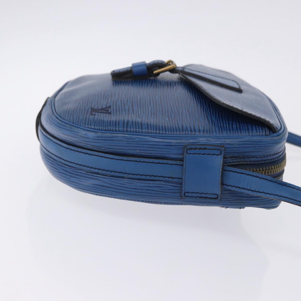 LOUIS VUITTON Epi Jeune Fille MM Shoulder Bag Blue M52155 LV Auth 202822