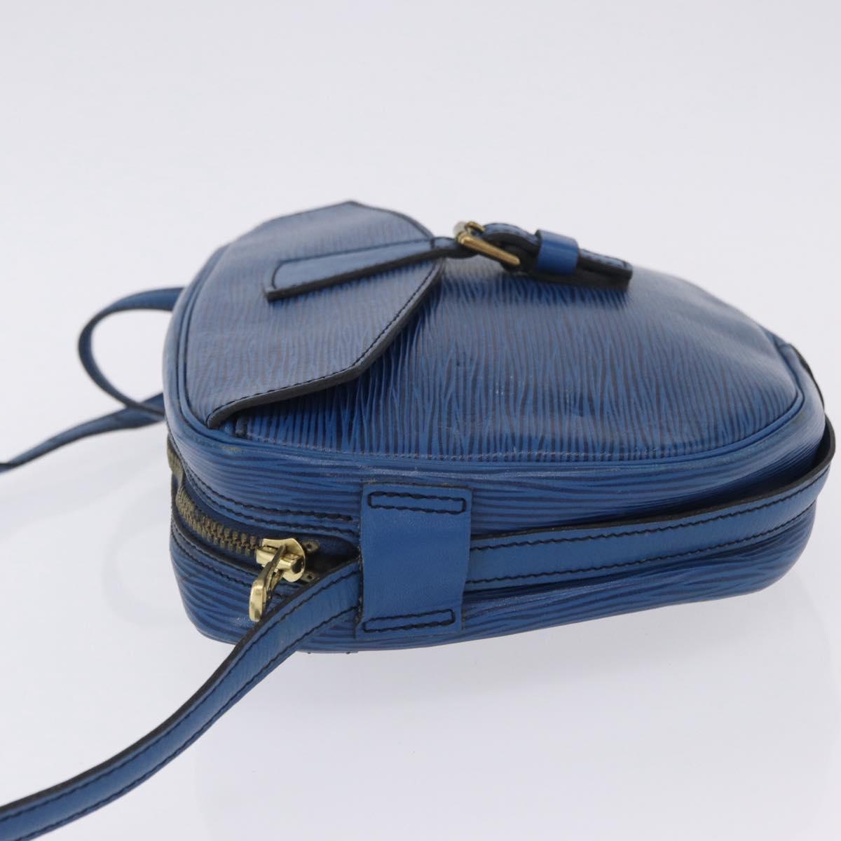 LOUIS VUITTON Epi Jeune Fille MM Shoulder Bag Blue M52155 LV Auth 202822