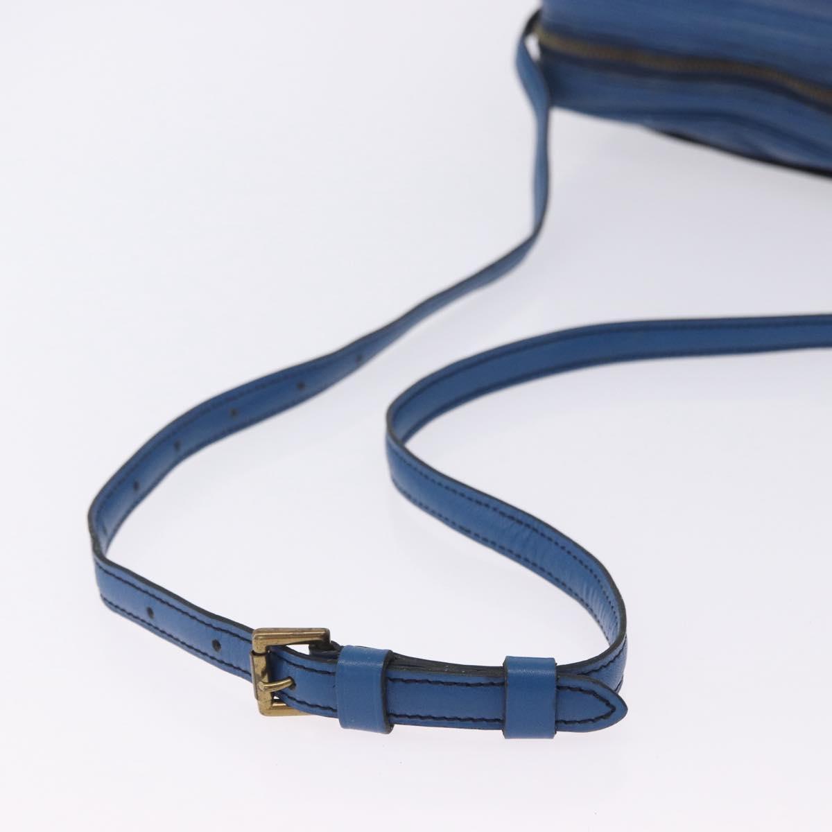 LOUIS VUITTON Epi Jeune Fille MM Shoulder Bag Blue M52155 LV Auth 202822