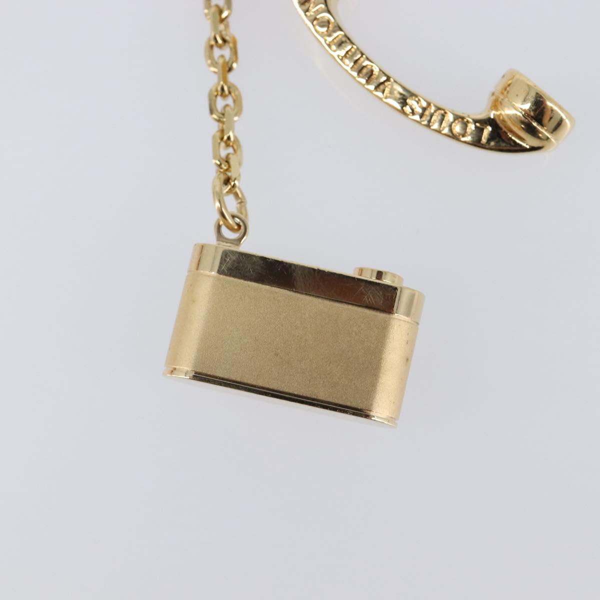 LOUIS VUITTON Porte Cles Hollywood Charm Metal Gold Tone M65382 LV Auth 202823A