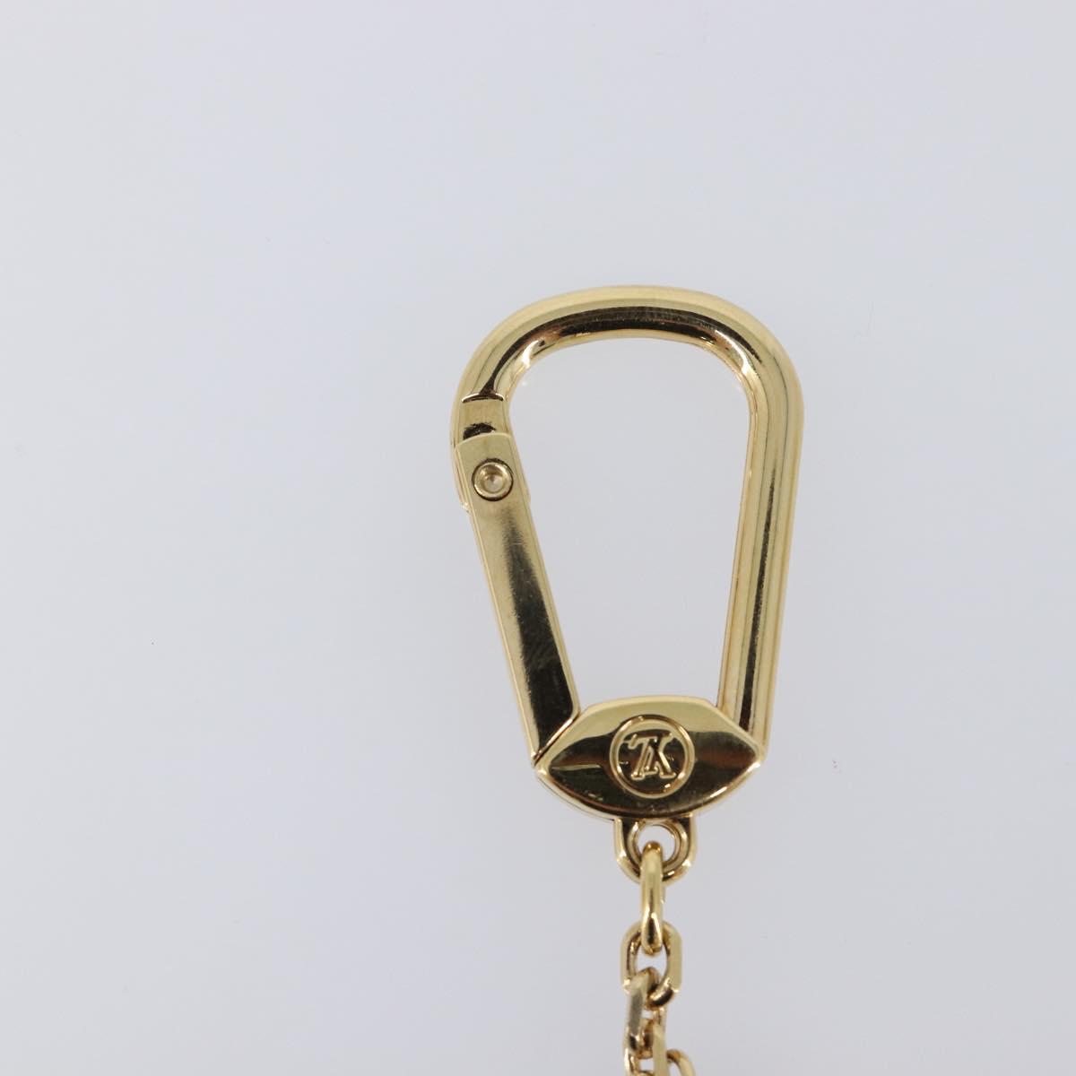 LOUIS VUITTON Porte Cles Hollywood Charm Metal Gold Tone M65382 LV Auth 202823A