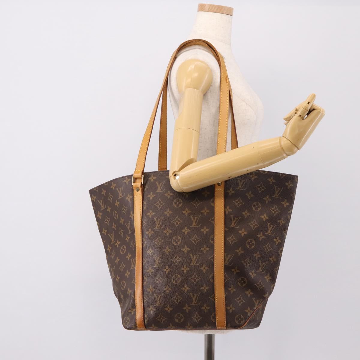 LOUIS VUITTON Monogram Sac Shopping Tote Bag M51108 LV Auth 202828