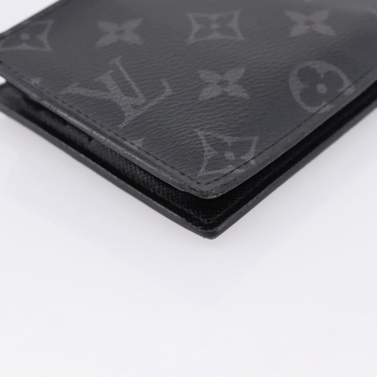 LOUIS VUITTON Monogram Eclipse Portefeuille Marco NM M62545 LV Auth 202834