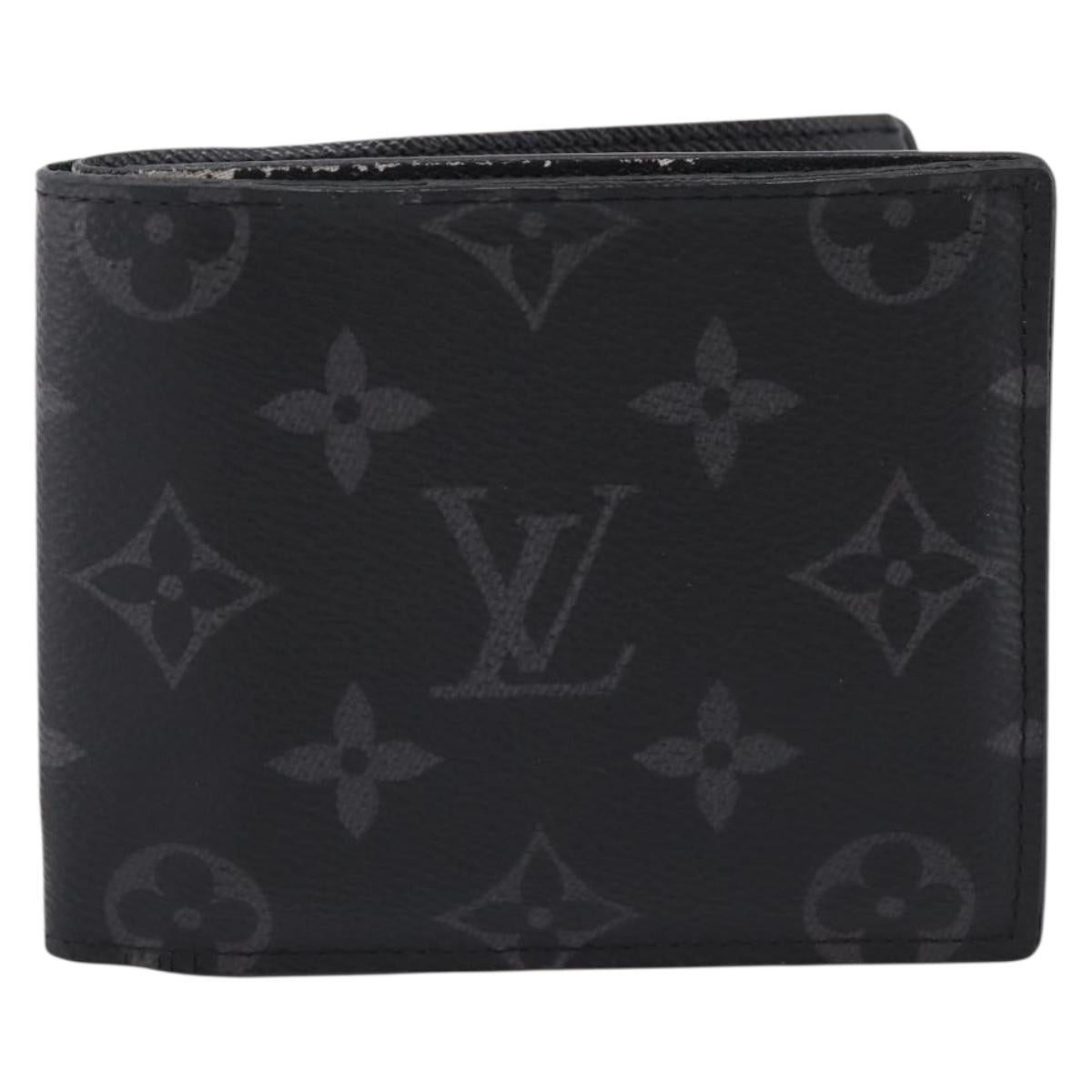 LOUIS VUITTON Monogram Eclipse Portefeuille Marco NM M62545 LV Auth 202834