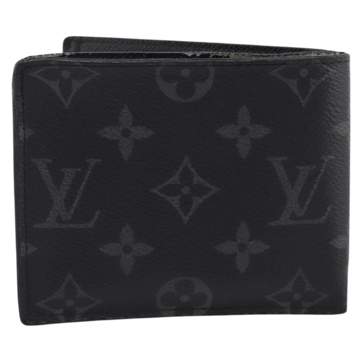 LOUIS VUITTON Monogram Eclipse Portefeuille Marco NM M62545 LV Auth 202834