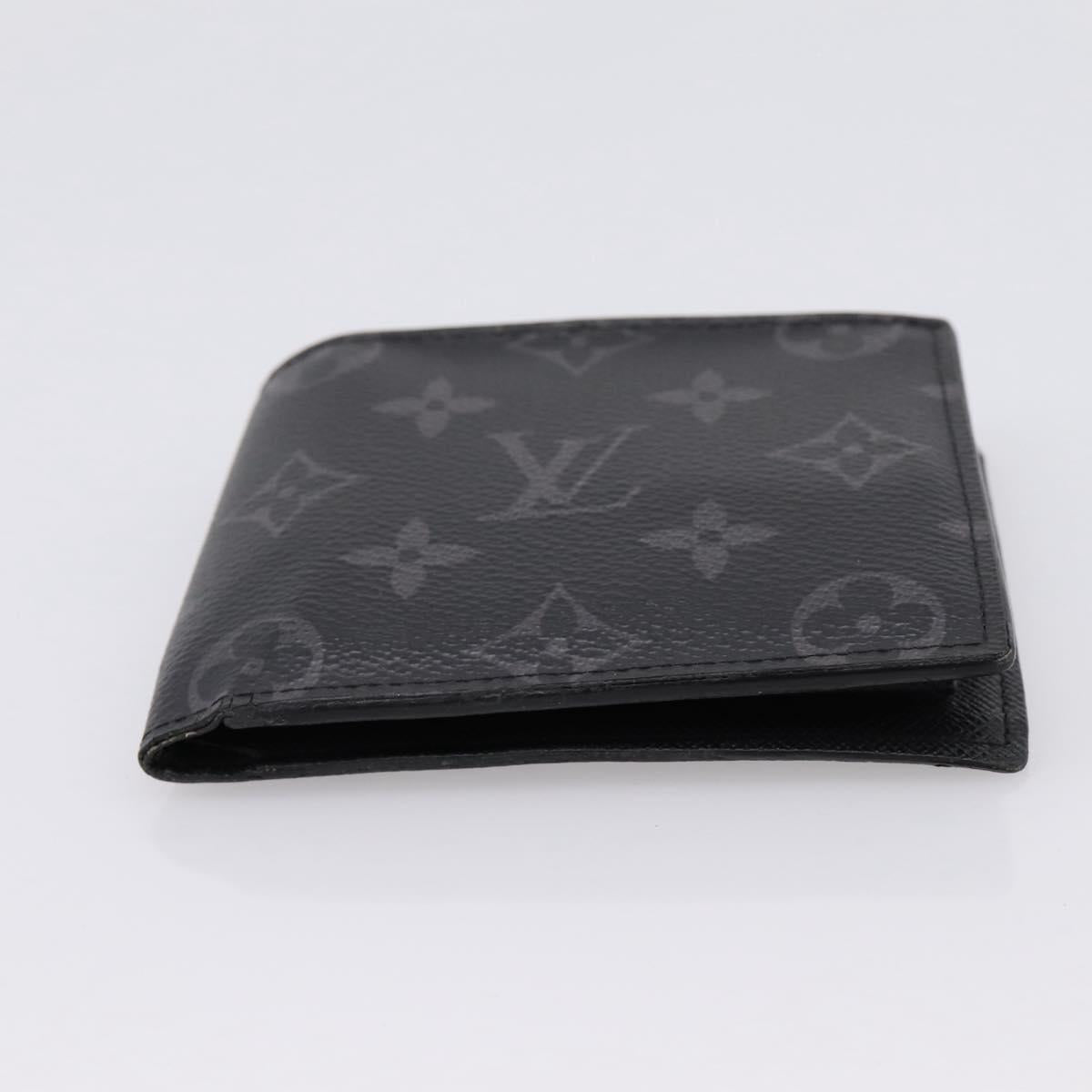 LOUIS VUITTON Monogram Eclipse Portefeuille Marco NM M62545 LV Auth 202834