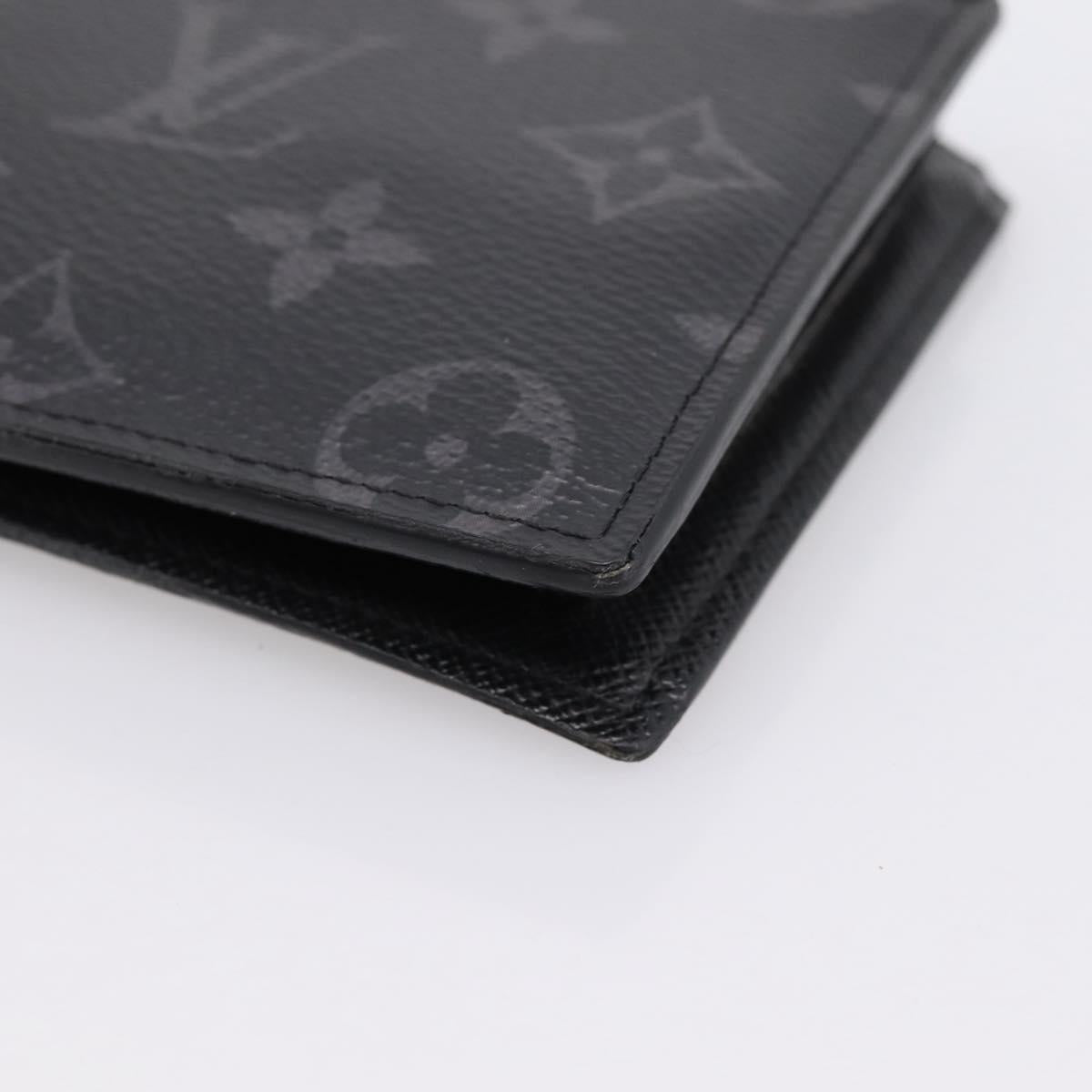 LOUIS VUITTON Monogram Eclipse Portefeuille Marco NM M62545 LV Auth 202834