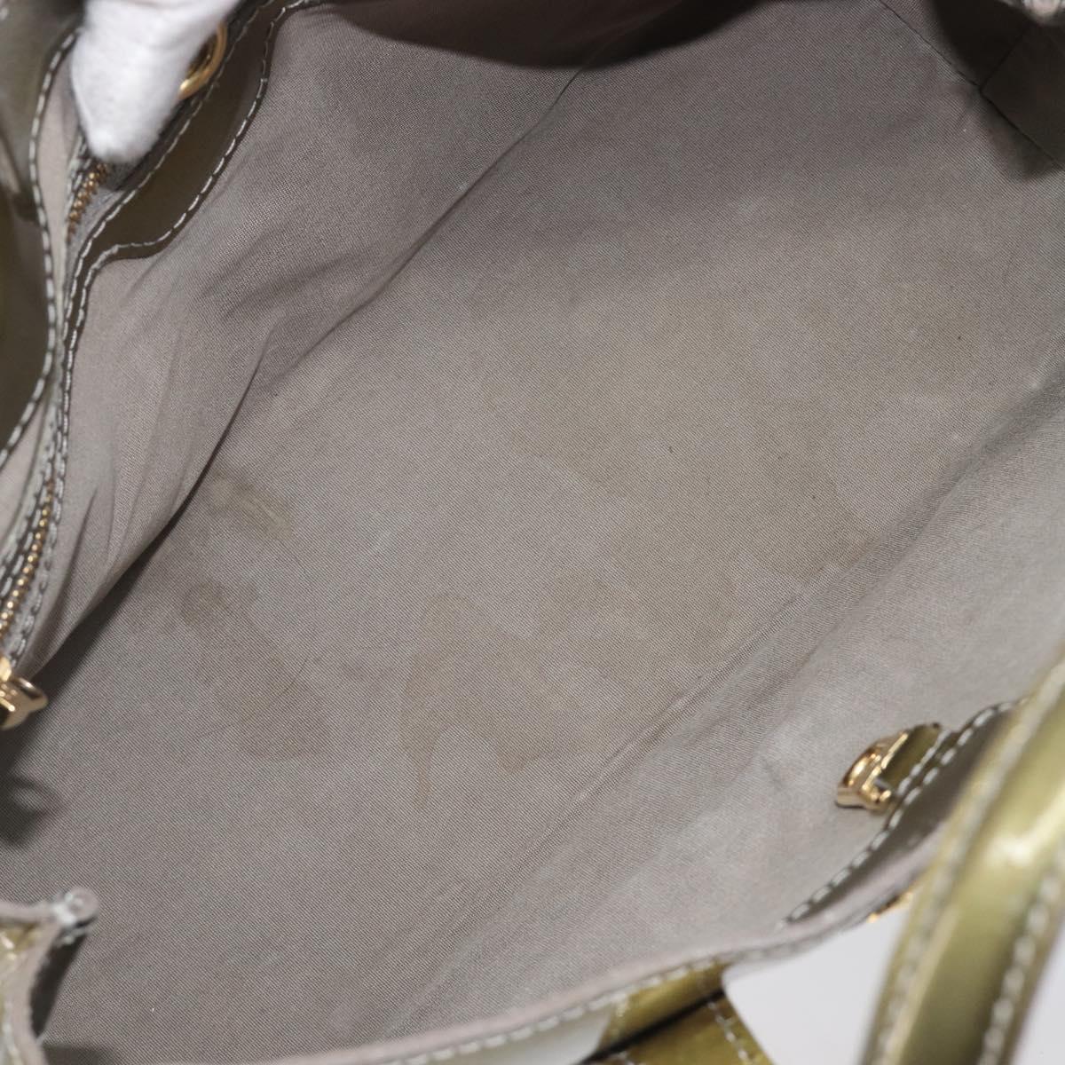 LOUIS VUITTON Monogram Vernis Wilshire PM Hand Bag Veil bronze LV Auth 202838